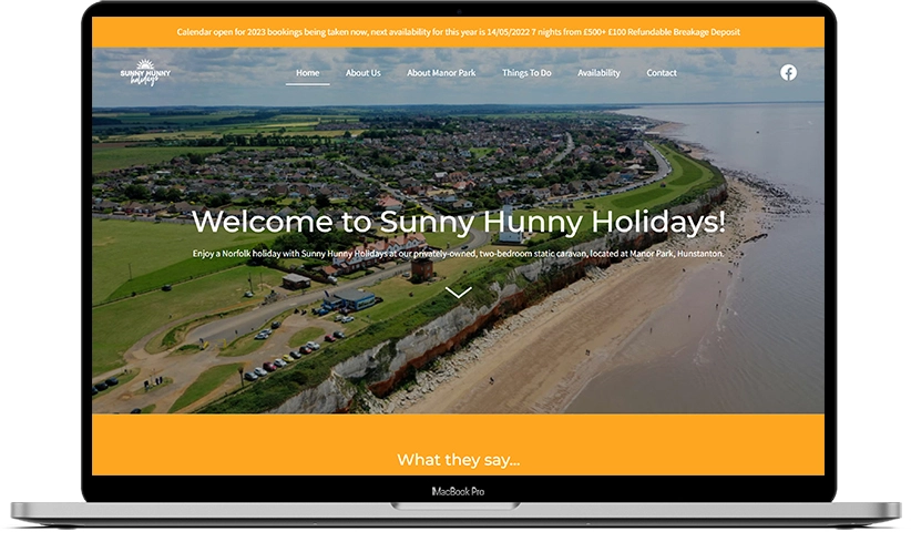 Sunny Hunny Holidays Website Design Case Study