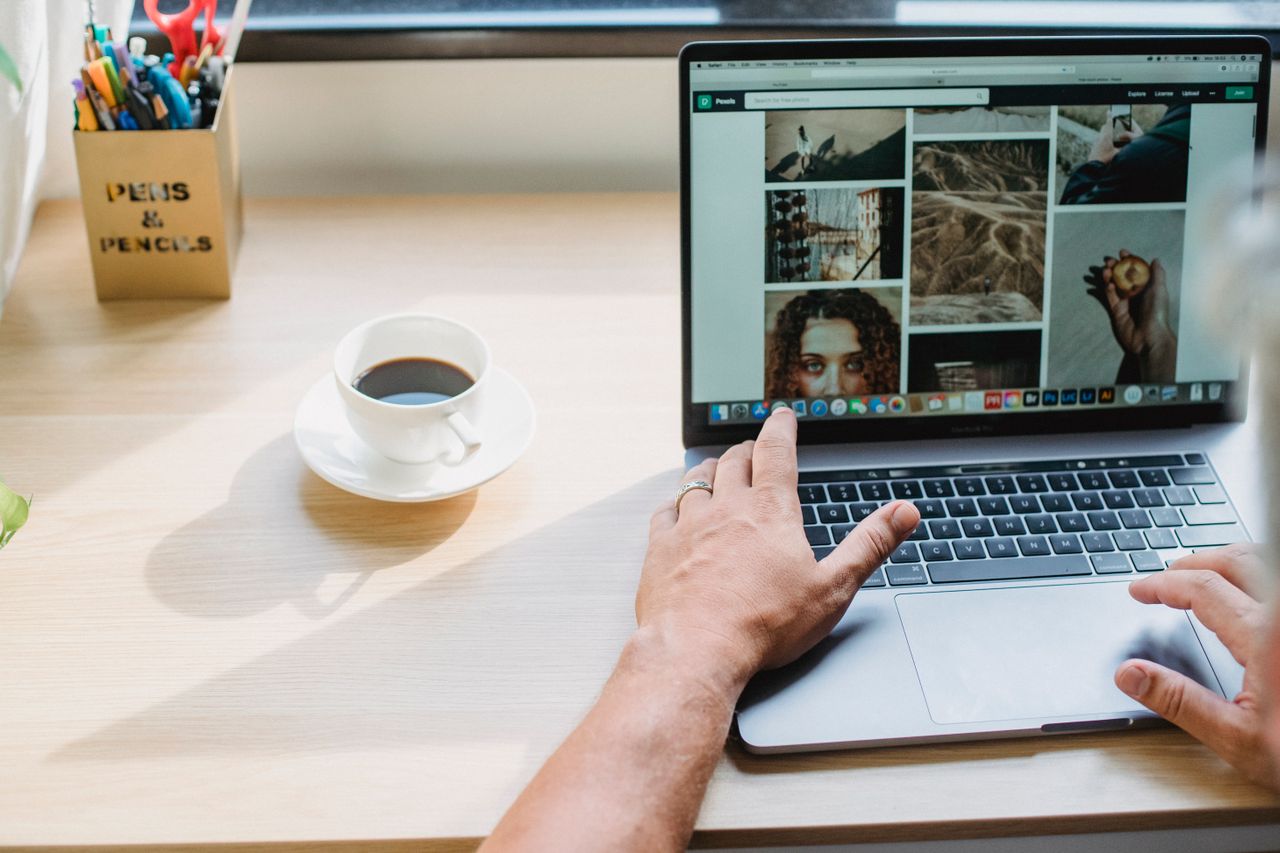 Website designer planning a digital project