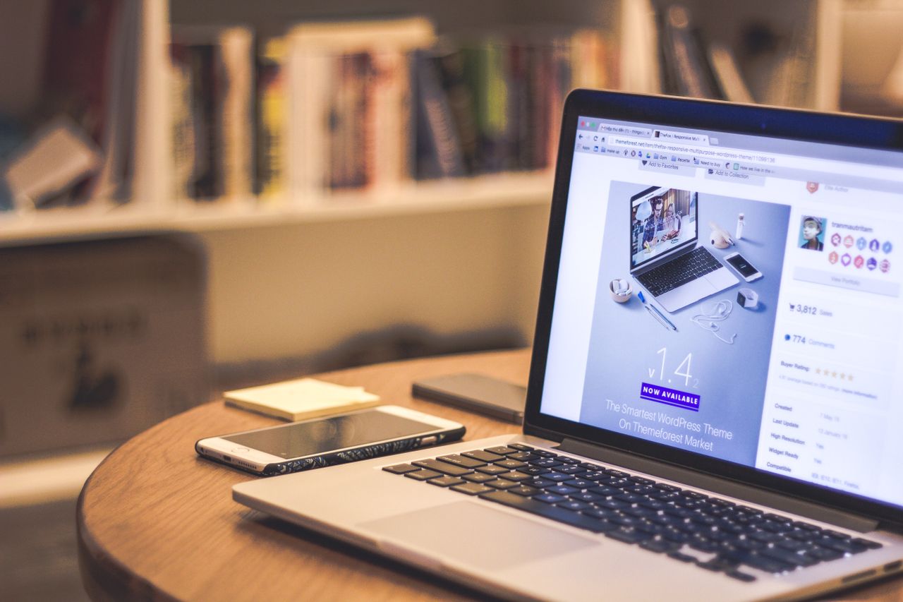Website design displayed across digital devices