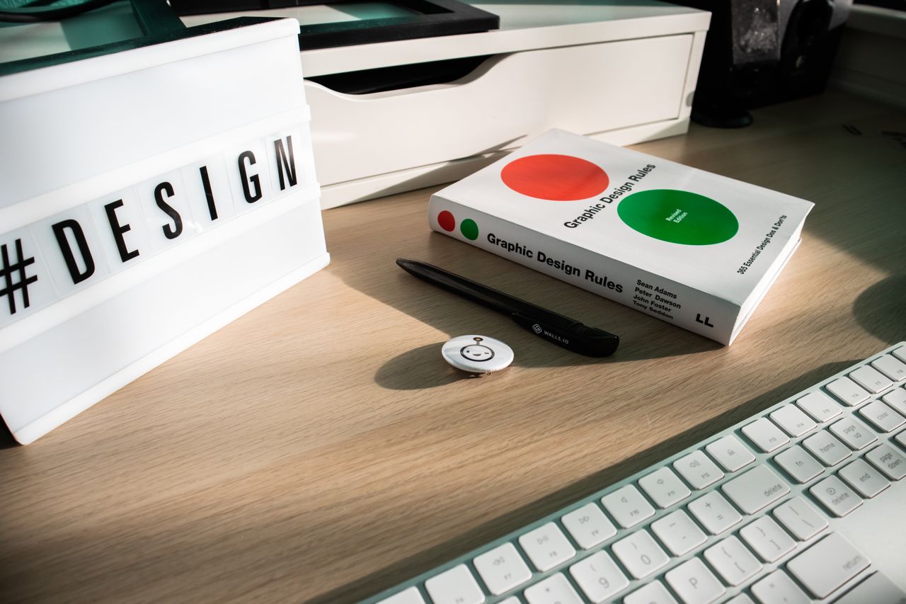 Business owner organising documents and planning project details